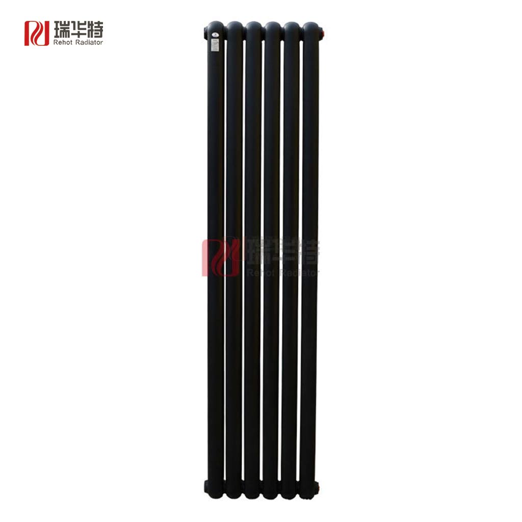 60x30x1800黑色磨砂鋼制柱式暖氣片